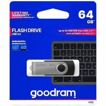USB Flash Drive 64GB Goodram Twister 3.0, Black