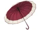 Large Elegant Umbrella XXL, 16 Ribs, Red
