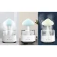 Ruhhy Air Humidifier with Night Light and Rain Effect, 450 ml, White