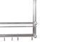 Hanging Bathroom Shelf Organizer with 2 Tiers and Hooks