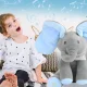 Interactive Elephant Plush Toy with Sound and Flapping Ears