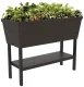 Keter Urban Bloomer flower pot with irrigation system, gray
