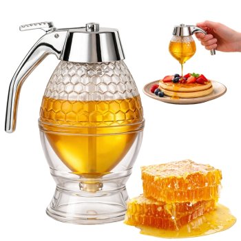 Honey and Syrup Dispenser, 200 ml, Transparent