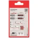 Plug Set Fischer HybridPower 10x90 FUS with Screws, 4 pcs, Red