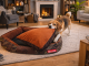 Plush Sofa Dog Bed for Medium Dogs, Comfortable and Fluffy Pet Lounger Couch