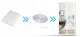 2-Part Door Mosquito Net 120x200cm White
