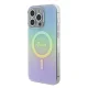 Guess iPhone 15 Pro Max Case IML Iridescent MagSafe, Turquoise