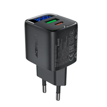 USB Wall Charger Acefast A116 35W GaN PD with Display