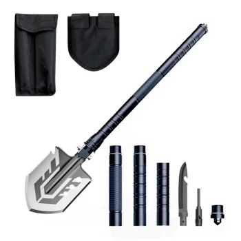 Wozinsky WSS-211 Multi-functional Folding Shovel for Survival & Bushcraft - Gray