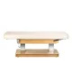 Electric SPA Beauty Bed Sillon Comfort with wood base, cream