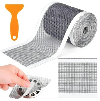 Shower Drain Hair Catcher Tape Roll, Disposable Drain Protector 7 cm x 10 m