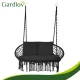 Double Garden Swing Cushion Set Gardlov, black