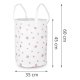 Nukido Toy Basket, White with Stars