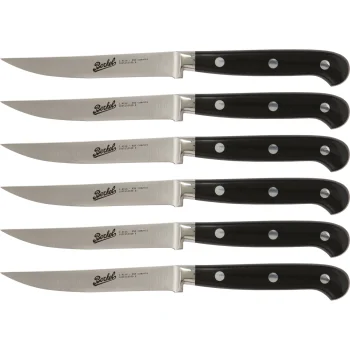 Berkel Adhoc Glossy Black Steak Knife Set, 6-Piece