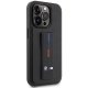 BMW iPhone 14 Pro Max Case Grip Stand Hot Stamp, Black