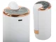 Electric Water Bottle Pump USB Rechargeable Folding Automatic Dispenser for 5 Gallon, White