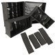 Drawer Organizer Set for Underwear and Socks, 4 Pcs, Grey