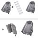 2-Level Folding Travel Cot & Playpen with Changing Table and Mattress