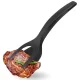 Silicone Kitchen Tongs and Spatula 2-in-1, 30.5 cm, Black