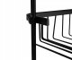 Hanging Shower Shelf Over The Shower Door Bath Caddy Shampoo Holder Storage Organizer, Black