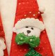 Novelty Christmas Tie with Teddy Bear and Tree, Red