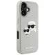 Karl Lagerfeld 3D Rubber Double Heads Case for iPhone 16, Beige