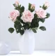 Gardlov Artificial Rose Leaf Branches, 51 cm, Set of 12