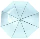 Transparent blue umbrella