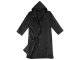 Waterproof Rain Poncho for Adults with Hood, Lightweight Packable Raincoat, Black
