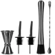 Ruhhy 6-in-1 Stainless Steel Cocktail Shaker Set Silver
