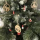 Wooden Christmas Tree Ornaments 10 pcs Ruhhy 22943