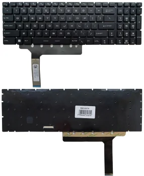 MSI Laptop Keyboard for GP76, GS76, GE76, RGB Backlit, US Layout, Black