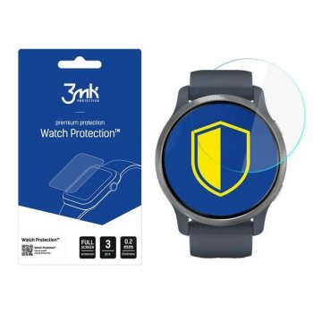 Garmin Venu 2 3MK ARC+ Protective Film Rounded Fullscreen Watch Protector, 3 pcs.
