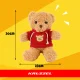 Kruzzel 00026760 Teddy Bear, 30 cm, Light Brown