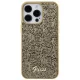 Guess iPhone 15 Pro Max Case Disco Metal Script, Gold