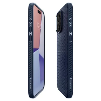 Apple iPhone 15 Pro Max 6.7'' Spigen Liquid Air Case Cover, Navy Blue