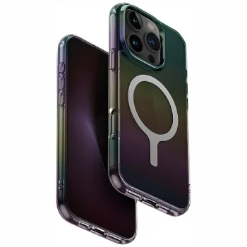 Uniq Iridescia Magclick Charging Case for iPhone 16 Pro Black