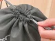 Travel Shoe and Clothes Storage Bag with Drawstring, Grey