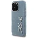 Karl Lagerfeld Jeans Signature Logo iPhone 16 Pro Case with MagSafe, Blue