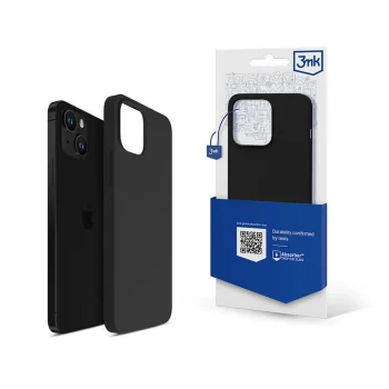 Apple iPhone 16 6.1'' 3MK Silicone Case Cover, Black