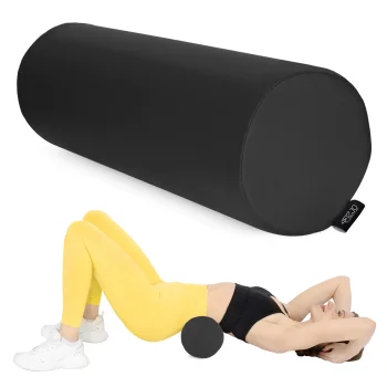 4FIZJO Rehabilitation and Massage Bolster Roller 60 x 20 cm, Black