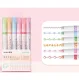 Pattern Curve Highlighter Pens for Journaling, Set of 6