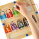 Magnetic Maze Montessori Learning Colors and Counting, shoes