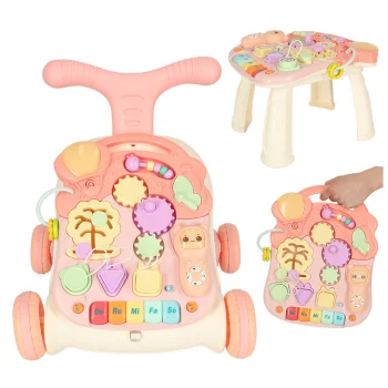 Musical Baby Push and Pull Walker with Table, 36x40x43 cm
