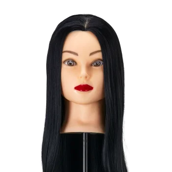 Gabbiano WZ2 Hairdressing Training Head, Synthetic Hair, 55 cm, Color 1H