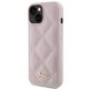 Guess iPhone 15 Case Quilted Metal Logo, Pink