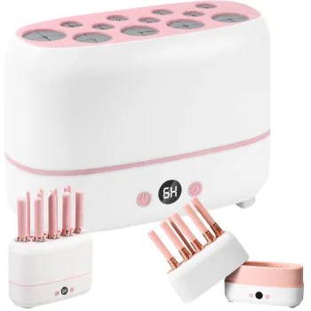 Electric Makeup Brush Dryer for 12 Brushes with Timer