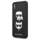 Karl Lagerfeld Saffiano Karl&Choupette Head Case for iPhone X/XS Black