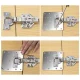 Malatec Hinge Repair Plates, 4 pcs, 9x9 cm