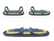 Bakalu Foldable Silicone Baby Bathtub KZ1015, Blue/Yellow